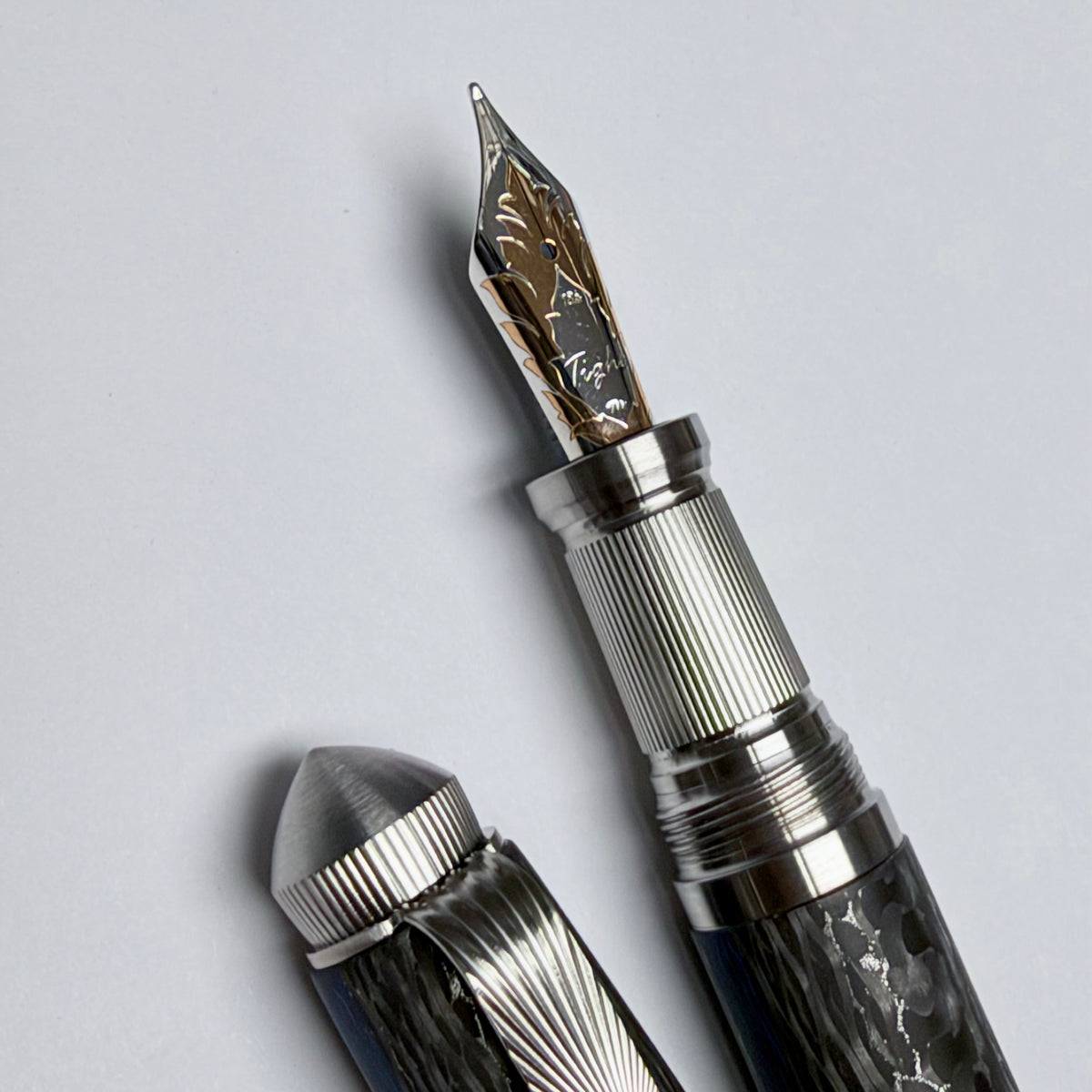 Blueline — Stainless Steel-Infused Carbon Fiber Pen