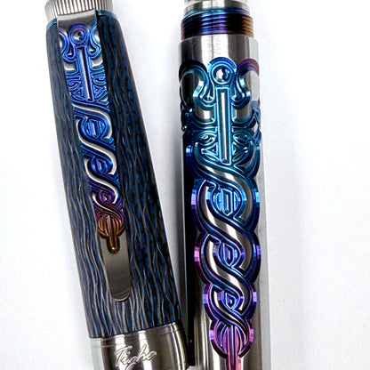 Caduceus & Carbon Fiber Fountain Pen