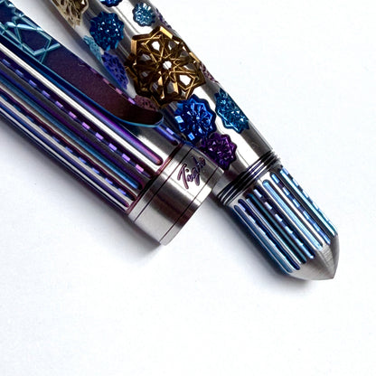 Rainbow Fireworks Fountain Pen