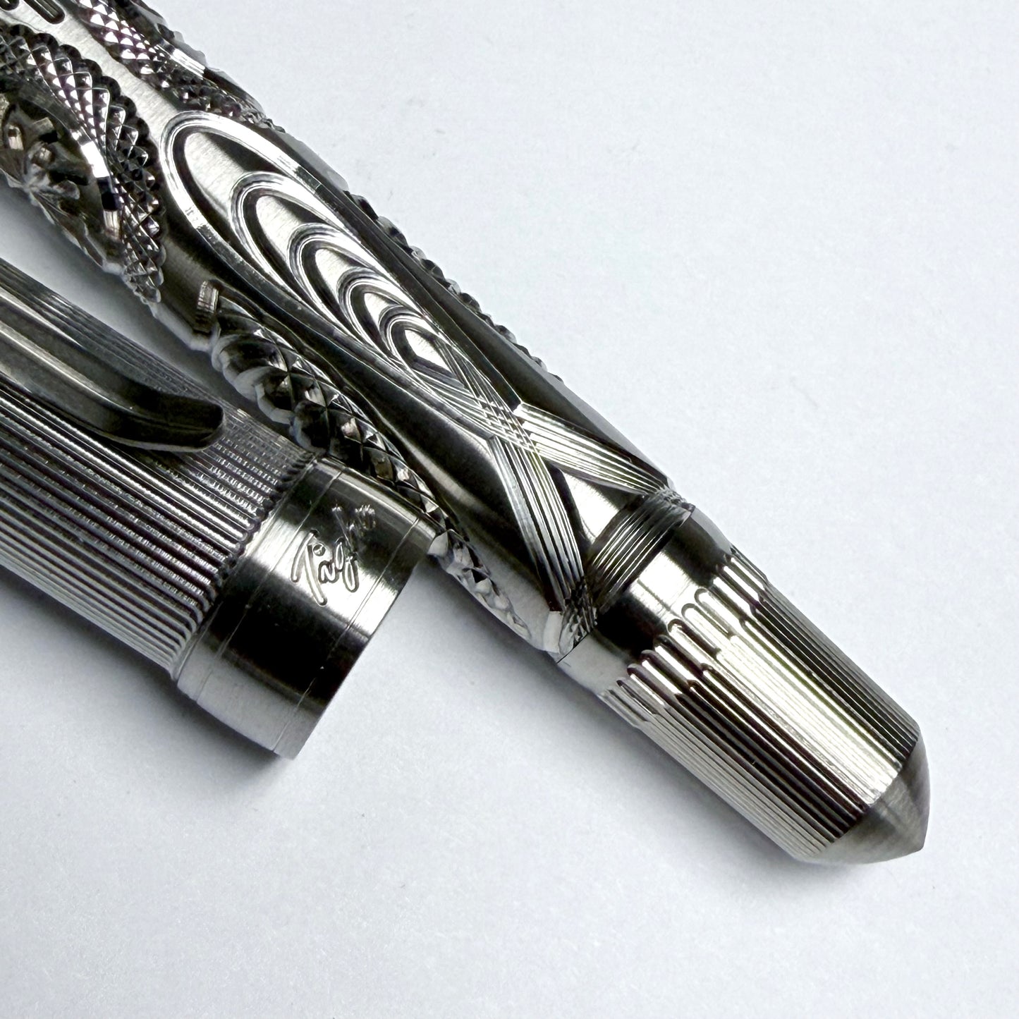Victorian Steel Crystal Fountain Pen