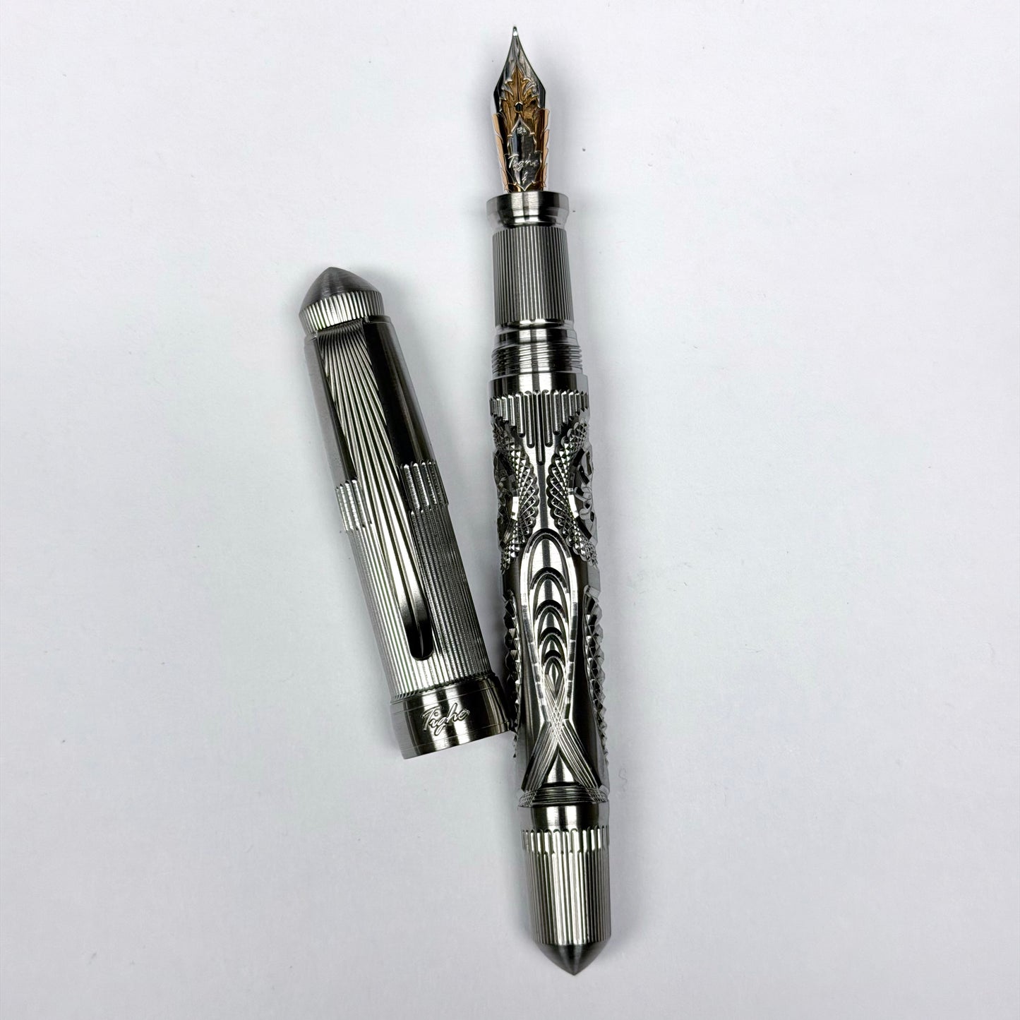 Victorian Steel Crystal Fountain Pen