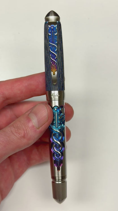 Caduceus & Carbon Fiber Fountain Pen