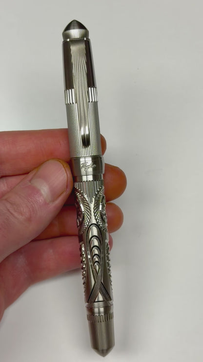 Victorian Steel Crystal Fountain Pen